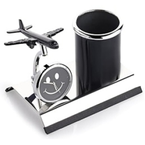 Airplane Showpiece metal Pen Stand